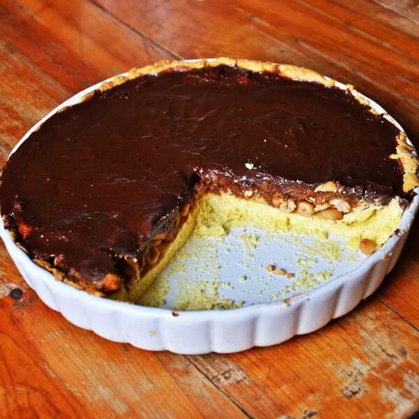 Bezglutenowa fit tarta a 'la Snickers 