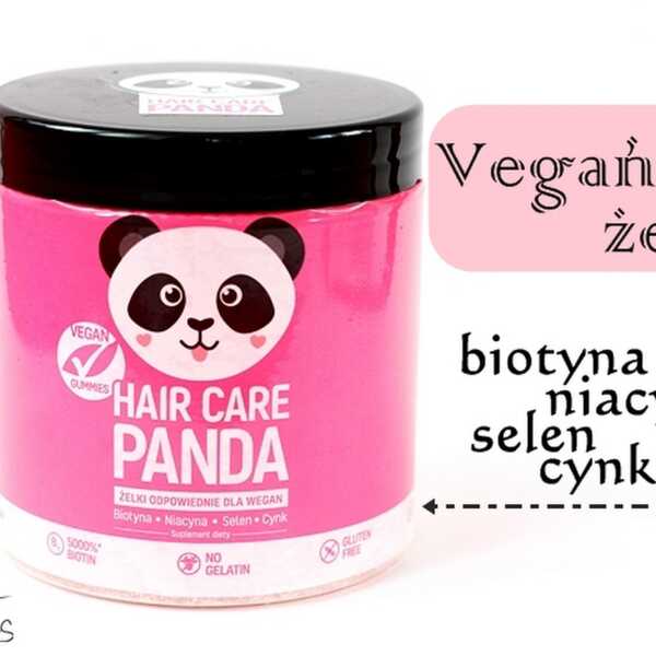 HAIR CARE PANDA Witaminy na włosy w żelkach odpowiednie dla wegan