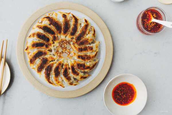 Homemade Pork and Garlic Chinese Potsticker Dumpling Recipe