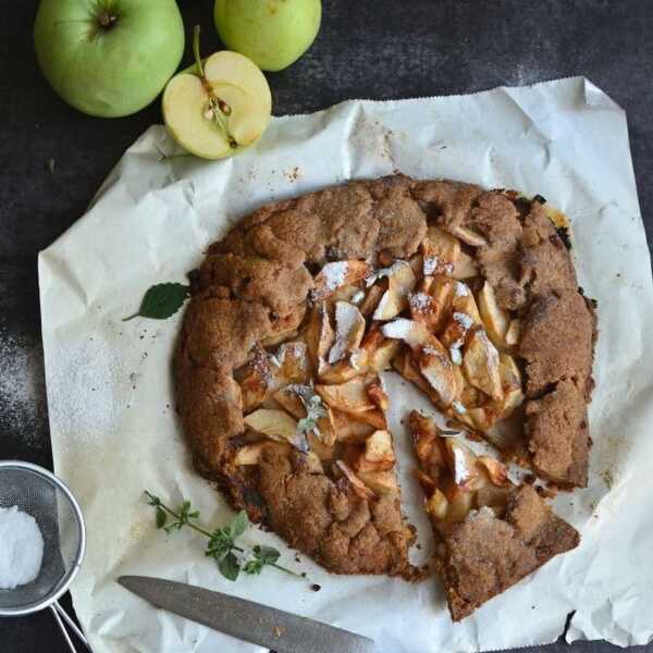 Tarta rustykalna z jabłkami