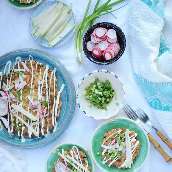 Okonomiyaki, pizza po japońsku, wege