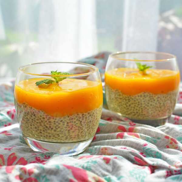 Pudding chia z mango