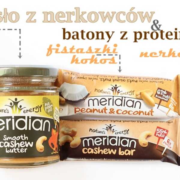 Batony z proteinami i masło z nerkowców - Meridian