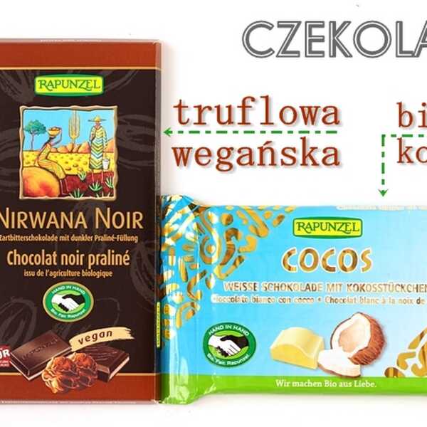 Czekolady - biała z kokosem i wegańska truflowa