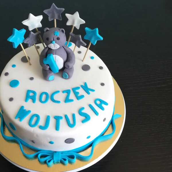 Tort na roczek dla chłopca