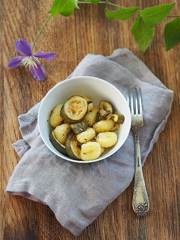 Gnocchi z pieczoną cukinią. Mój beskidzki początek jesieni…