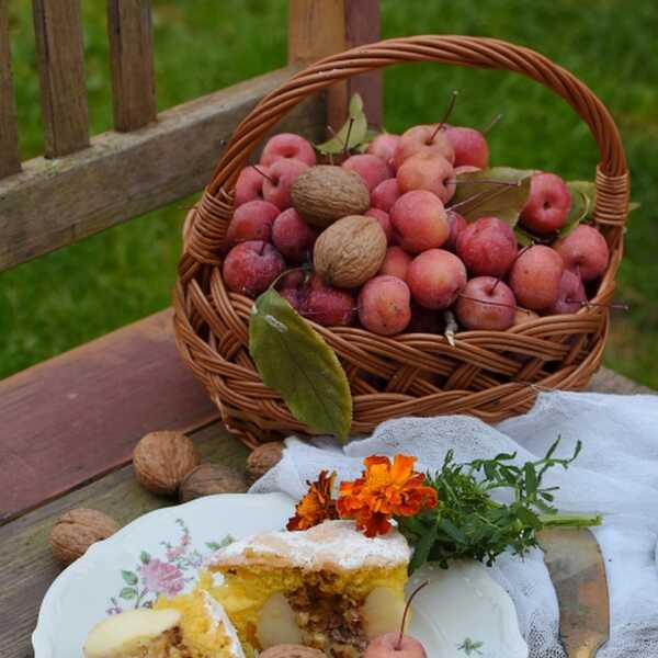 Jabłka zapieczone w biszkopcie