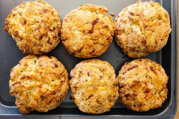 Smoked Salmon and Chive Biscuits