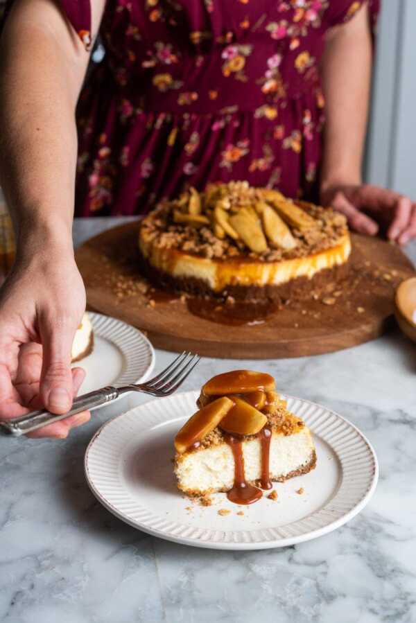Caramel Apple Cheesecake with Oster®