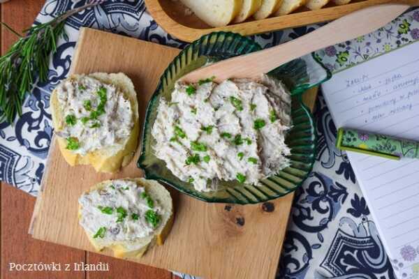 Pasta z wędzonej makreli po irlandzku