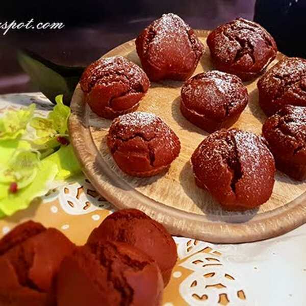 Muffinki czekoladowo - wiśniowe z nutą rumu / Muffins chocolate and cherry with a hint of rum