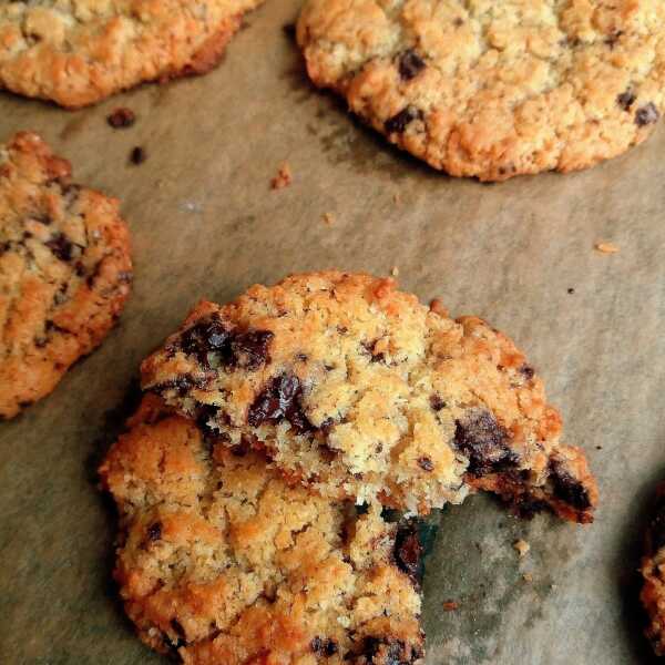 Kokosowe ciasteczka z czekoladą / Coconut Chocolate Chip Cookies