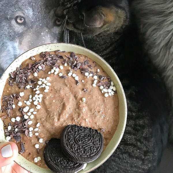 Smoothie bowl z ciastkami Oreo