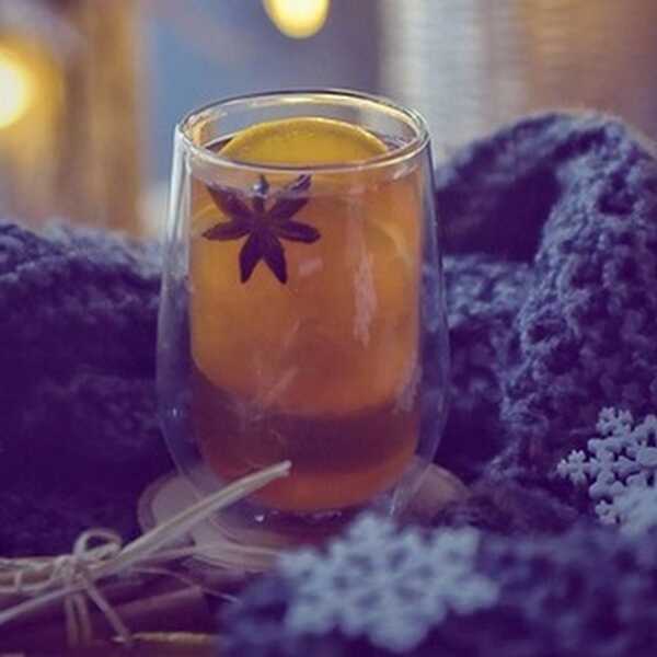 Herbata + cynamon + pomarańcza + anyż