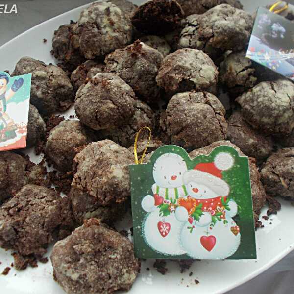 Czekoladowe ciastka bardzo kruche - Chocolate Tea Cakes - Biscotti al cioccolato molto morbidi