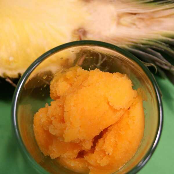 Sorbet - ananas, marchewka, mango