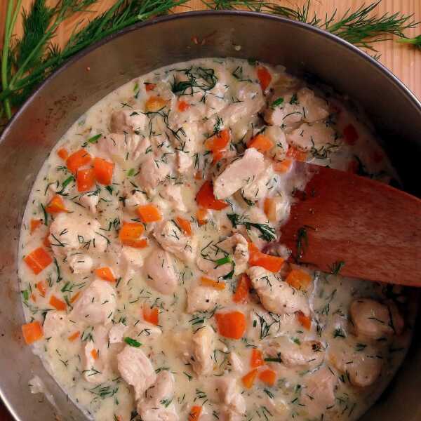 Kurczak w sosie koperkowym / Chicken in Creamy Dill Sauce