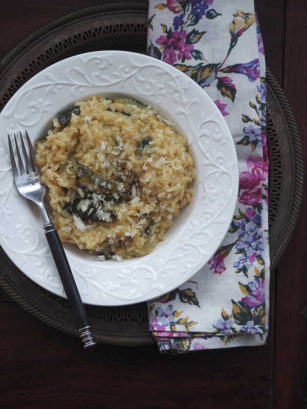 Risotto z winem, cukinią i parmezanem. Jak pięknie by mogło być…