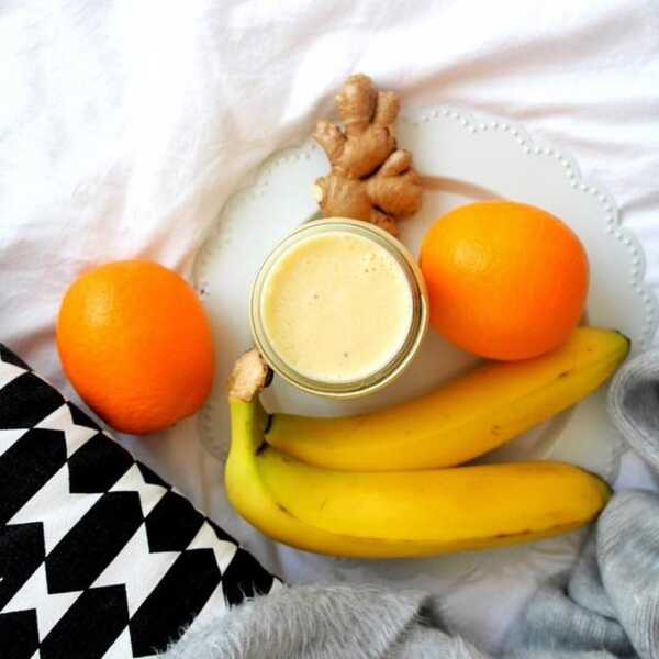 Pomarańcza + banan + imbir