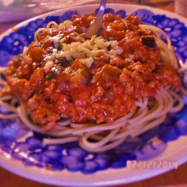 Spaghetti z ogórkiem kiszonym czy bez ? 