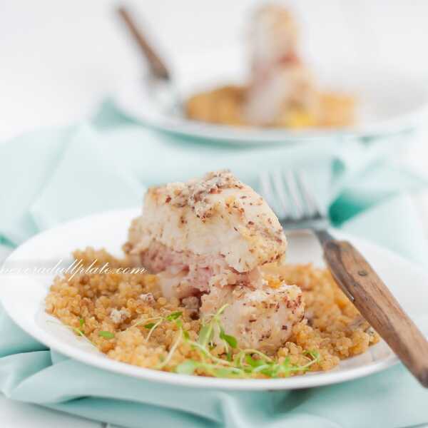 Chicken Cordon Bleu with quinoa {Kotlet szwajcarski z komosą ryżową} 