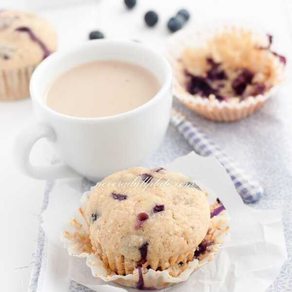 Blueberry muffins GF {Mufiny z jagodami, bezglutenowe}