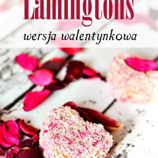 Lamingtons - wersja walentynkowa