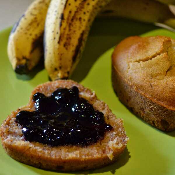 Bezglutenowe muffinki bananowe