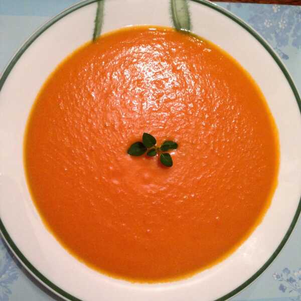 Carrot, Tomato and Coconut soup