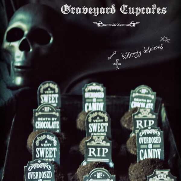 RIP Graveyard Cupcakes - babeczki groby na Halloween 