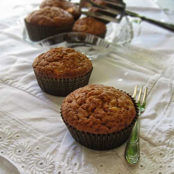 Muffinki bananowe z waniliowo-cytrynową nutką