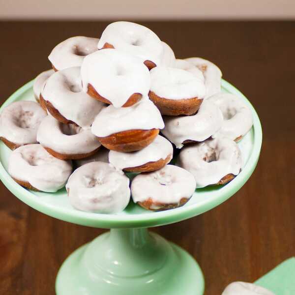Mini-doughnutsy waniliowo-waniliowe