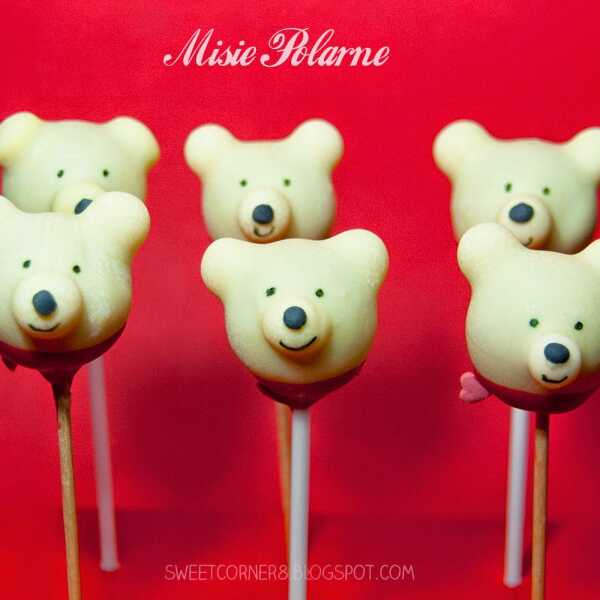 Misie polarne - cake pops