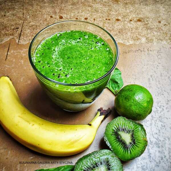 Smoothie banan-szpinak-kiwi