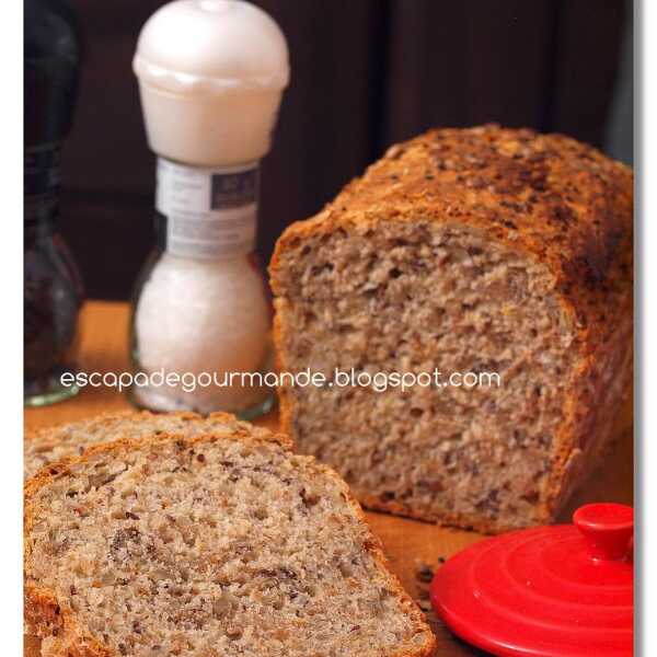 Chleb pszenno-żytni z kaszą gryczaną na miodzie