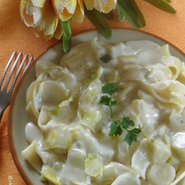 Pappardelle z cykorią w sosie Gorgonzola