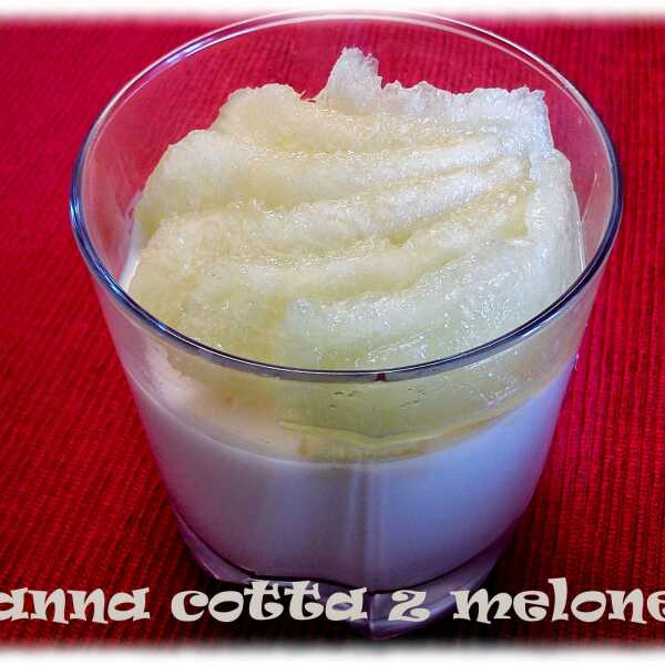 Panna cotta z melonem