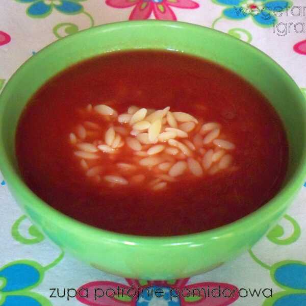Zupa potrójnie pomidorowa.
