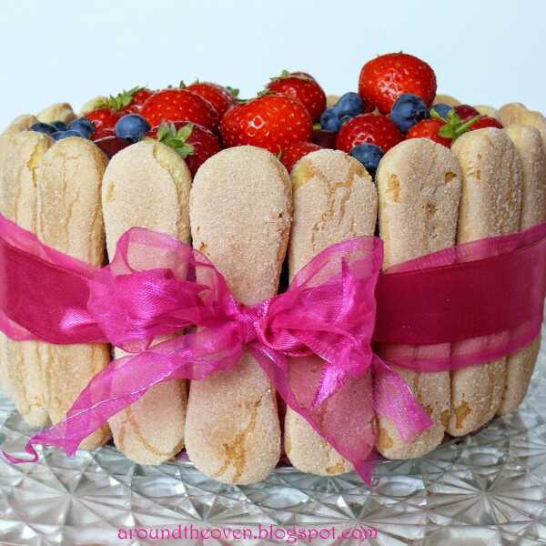 Raspberry Charlotte Cake