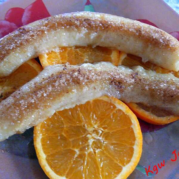 Deser pomarańczowo bananowy