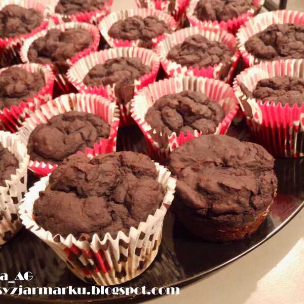 Mocno czekoladowe muffinki