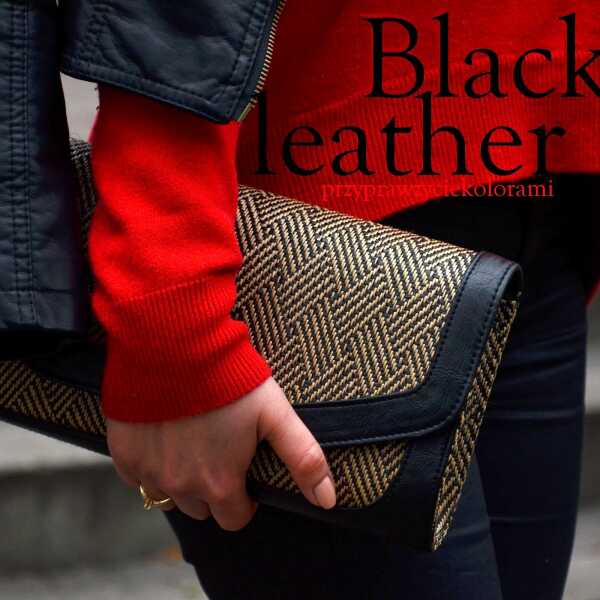 Black leather