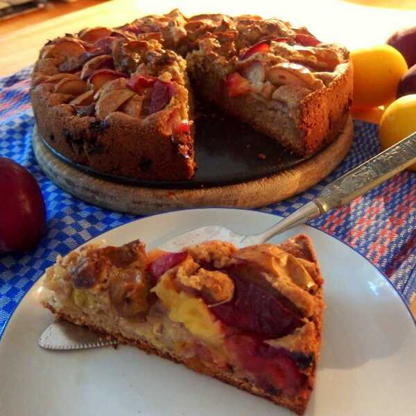 Migdałowe ciasto ze śliwkami - Almond cake with plums