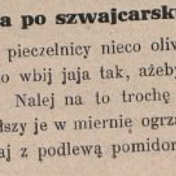 Jaja po szwajcarsku