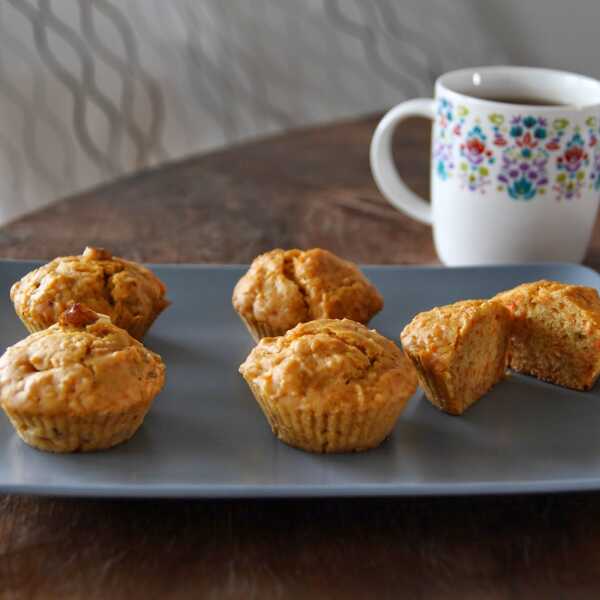 Wegańskie muffiny marchewkowe