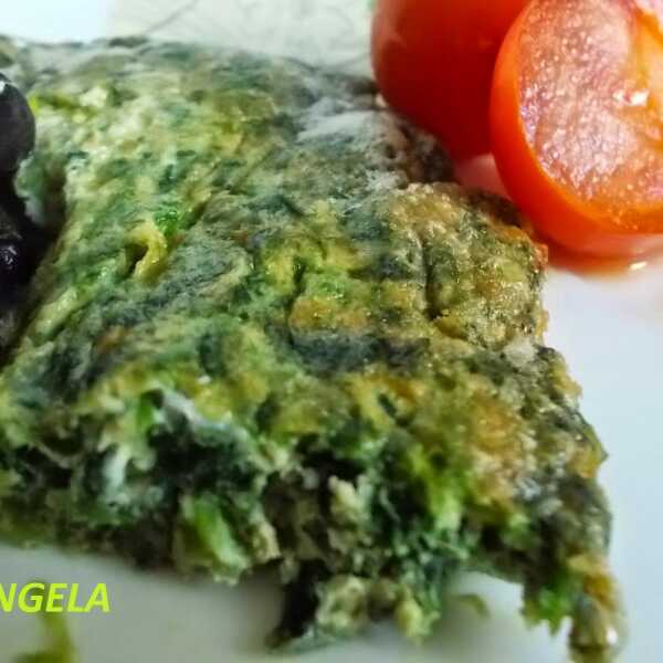 Frittata (omlet) z pokrzywą -Frittata (Omelette) with common nettle - Frittata con l'ortica