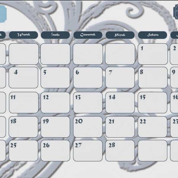 Kartka z kalendarza - luty