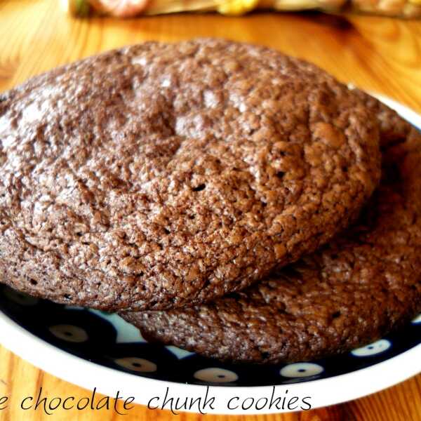 Double Chocolate Chunk Cookies