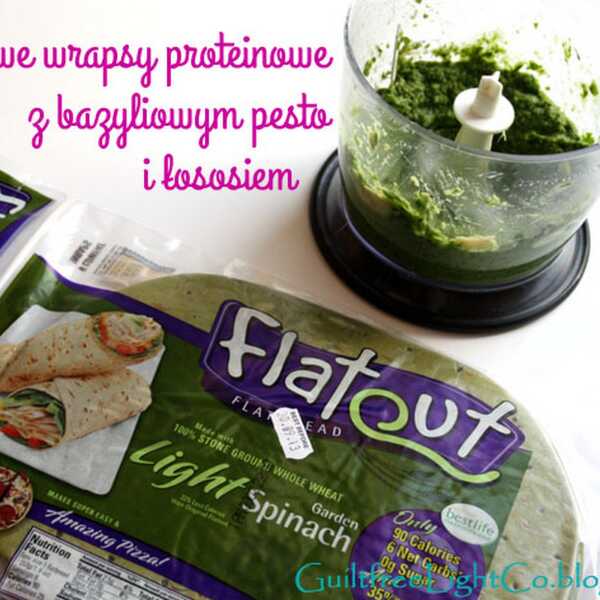 Szpinakowe wrapsy z awokadowym pesto