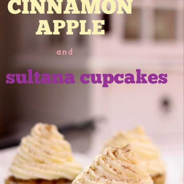 'Cinnamon apple and sultana cupcakes'